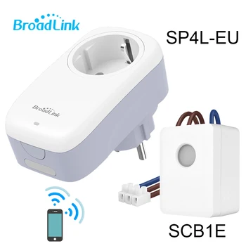 Broadlink Con SCB1E Bezdrôtové Diaľkové,SP4L EUwireless smart načasovanie zásuvky s nočné svetlo, kompatibilné s Aleax, Googlehome