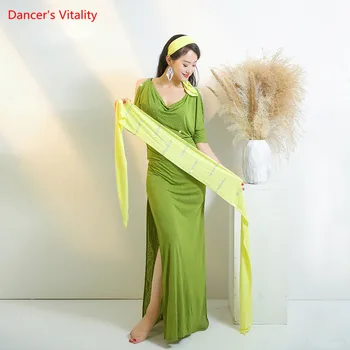 Brušný Tanec Svetla Luxusné Praxi Oblečenie Žien Elegantné Plávajúce Priadza Šaty Nové Povolanie, Výkon Oblečenie