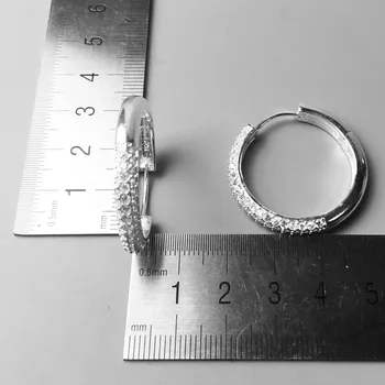 Bránka Náušnice Kreolská Moderný Darček Pre Ženy Kvalitné Náušnice Európe Štýl 925 Sterling Silver Zirconia Módne Šperky