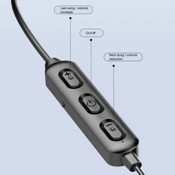 BT-95 Magnetické Bluetooth 5.0 Visí na Krku V Uchu Bezdrôtové Slúchadlá s Mikrofónom Bluetooth Slúchadlo ABS Kovové 20Hz - 20kHz pre Telefón