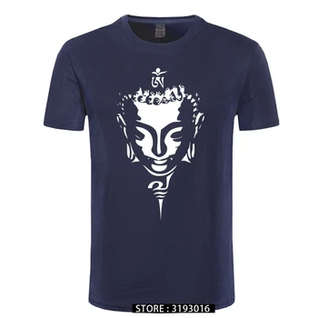 Buddha Budhizmus Náboženské pánske Krátke Rukáv Tričko Tričko Vytlačiť T-shirt Mužov Hip Hop v Pohode Topy Harajuku Streetwear Tees