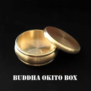 Buddha Okito Okno (Pol Dolára,Mosadz) Kúzla Mince Zobrazujú Preniknúť Magia Kúzelník zblízka Ilúzie Trik prop elementary meditation