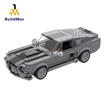 BuildMoc Techniku, Auto MOC Rýchlosť Majstrov Supercar Super Pretekárske Auto Šport Vozidla Stavebné kamene, Tehly Techniku, Hračky Pre Deti,