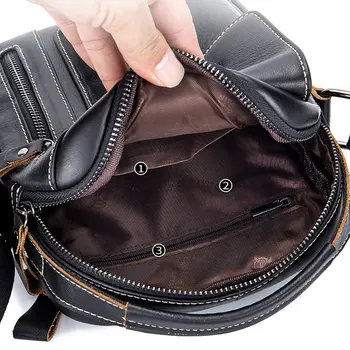 BULLCAPTAIN prvá vrstva cowhide mužov Messenger taška business bežné kabelky pánske kožené Messenger taška veľká kapacita