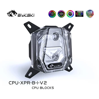 Bykski CPU Blok Vodného Chladenia Pre Intel/AMD Akryl 5v ARGB Kvapaliny Chladiaceho Systému CPU Chladič Micro Vodnej