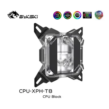 Bykski CPU-XPH-T8 RGB/ARGB CPU Vodný Blok Pre INTEL LGA1150 1151 1155 1156 2011 2066 1366 12V 4Pin 5V 3Pin Vody Chladič