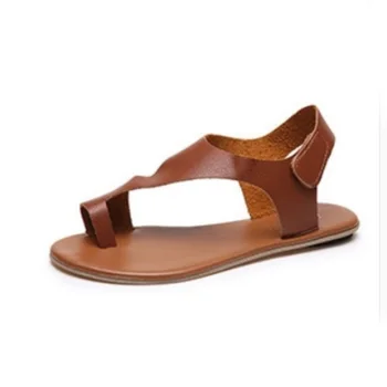 Byt s žien sandále Otvorené prst bytov sandále bežné ženy bytov háku&slučky módne sandále Rímsky štýl, veľkosť 35-43 lete roku 2019