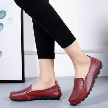 Byty dámy topánky 2021 originálne kožené pohodlné letné topánky ženy tenisky žena bežné tenisky ženy byty plus veľkosť