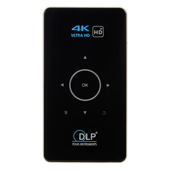 C6 Mini 4K DLP Android 9.0 Projektor 2.4 G 5.8 G Wifi, Bluetooth Prenosné LED videoprojektor Domáce Kino Podporu Airplay Miracast