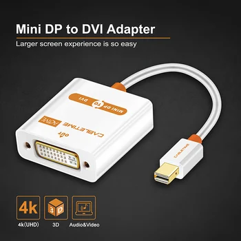 CABLETIME Mini Displayport-DVI Adaptér na Ženy, AKTÍVNY Kábel Thunderbolt Mini DP M-DVI F pre MacBook/Pro/Vzduch C066