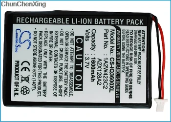 Cameron Čínsko 1600mAh Batérie PW029123 pre ZINZ GPS-GAR3200, 1A2W423C2, A2X128A2 Pre Garmin iQue 3200, iQue 3600, iQue 3600a