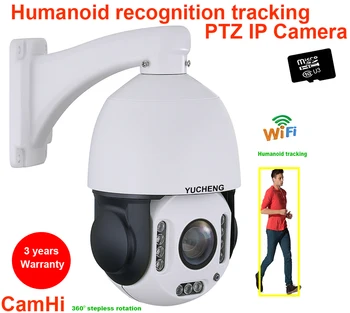 CamHi Bezdrôtový 5MP 30X zoom 4MP humanoidný Auto Sledovať SONY IMX 335 PTZ Speed dome IP Kamery stavať MIKROFÓN reproduktor 32 64 128 gb SD