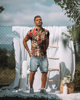 Camisa hawaiana de manga corta para hombre la moda de 2021 camisas de secado rápido de talla grande asiáticas. M-2XL informácie