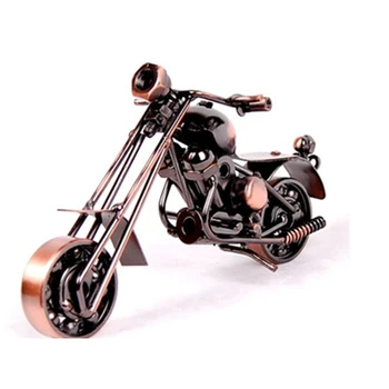CAPTAINIRON Ručné Železa Motocykel Model Retro Motor Figúrka Kovové Dekorácie Železa Motorke Prop Vintage Domova Deti Hračka