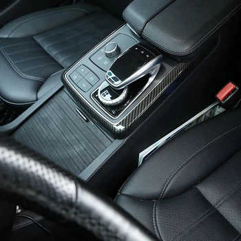Carbon Fiber Auto Ovládanie Konzoly, Multimediálne Režim Dekorácie Rám Orezania Na Mercedes Benz GLE GLS ML, GL Trieda W166 2013-2019
