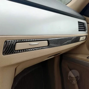 Carbon Fiber Copilot Vody Držiak Panel Výbava Interiéru Vozidla Nálepka pre BMW 3 Series E90 E92 E93 Auto Stying Príslušenstvo
