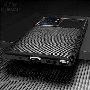 Carbon Fiber Luxusné puzdro Pre Samsung Galaxy Note 20 Ultra Prípade S10 S20 FE Silikónové Pre Samsung Galaxy Note 20 Ultra 5G Kryt