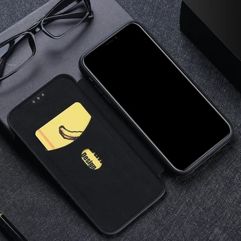 Carbon fiber Telefón puzdro pre Xiao Poco M3 X3 NFC Flip Cover Pro X2 F2 Poznámka 10 Pro Lite CC9 11 Magnetické Peňaženky Knihy Fundas Coque