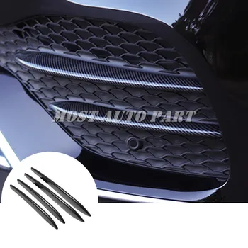 Carbon Fiber Vzhľad Čierny Predný Nárazník Mriežka Hmlové Svetlo Spojler Air Vent Kryt Výbava Pre Mercedes Benz GLE GLE450 W167 2020