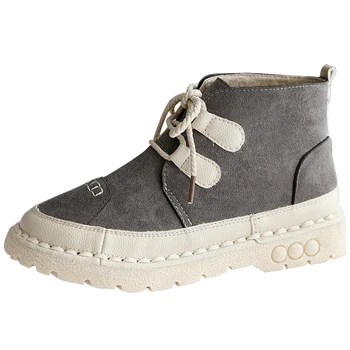 Careaymade-Mäkké soled dámske topánky na jeseň&zimné nové krátke topánky, ručné šitie bežné boot college vietor a literárne topánky topánky