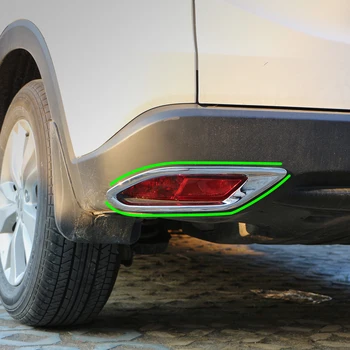 Carmilla ABS Chrome Auto Zadné Hmlové Svetlá Kryt Hmly na Čítanie Rám Sticke pre Honda Vezel HR-V HRV 2016 2017 Príslušenstvo