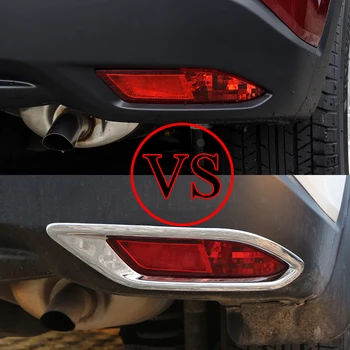 Carmilla ABS Chrome Auto Zadné Hmlové Svetlá Kryt Hmly na Čítanie Rám Sticke pre Honda Vezel HR-V HRV 2016 2017 Príslušenstvo