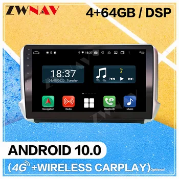 Carplay Android 10.0 obrazovke Auto Multimediálne DVD Prehrávač pre Peugeot PG208 2008-2020 WiFi GPS Navi Auto Rádio Stereo Hlava jednotky