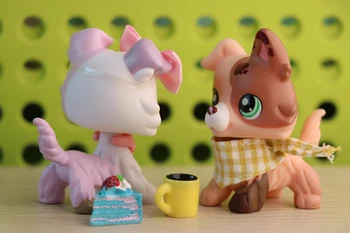 Cartoon Zvieratá Littlest Pet Shop Ice Cream Kólia Gog Maslo Šteňa Psa Obrázok Hračky S 5 ks Príslušenstvo