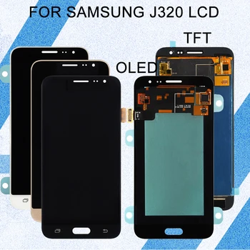 Catteny Pre Samsung J3 2016 Displej J320 Dotykový Lcd Displej Digitalizátorom. Montáž J320M J320F J320H J320FN Displeja Doprava Zadarmo