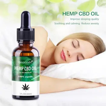 CBD Esenciálny Olej, Konopný olej zmierňuje bolesť a zlepšuje spánok telo éterické oleje Masáž esenciálny olej, mazivo pomáha spánku