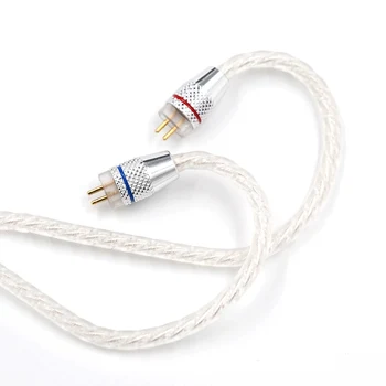 CCA Strieborné Pozlátené Upgrade Kábel 3,5 Mm Audio Kábel 4 Core 2 Pin Originálne Slúchadlá Kábel Diy Pre Cca C10/c16/c04/ KZ ZST C10 C16
