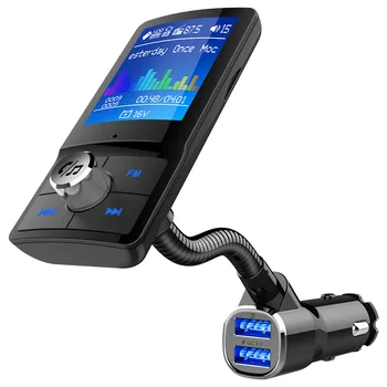 CDEN 7 jazyk auto mp3 farebný displej 1.8 palcový prehrávač hudby Bluetooth prijímač fm QC3.0 rýchle nabíjanie nabíjací kábel do auta