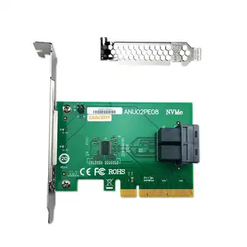 Ceacent NVMe Radič SSD Stúpačky 12Gbs ANU02PE08 SFF8643 Konektor Dual Port PCIe X8 sff8643 na sff8639