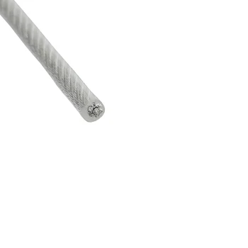 Celkový Priemer 1,2 mm 1,5 mm 2 mm Drôt PVC Potiahnuté Plastovou Nehrdzavejúcej Ocele Drôty Lana oblečenie riadku 100 metrov