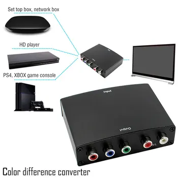 Centechia Hot Predaj 1080P HD Jasné, kompatibilný s HDMI Na RGB Komponentné video YPbPr a R/L audio Adaptér Konvertor