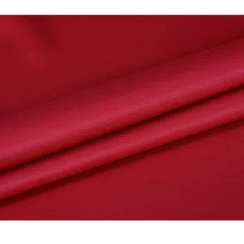 CF507 1m svieti na Červeno Bavlna Satén Textílie Pre Ultra Luxusné Lesklé Bavlnené Pyžamá Tkaniny pre dámske Šaty Silk Touch Textílie