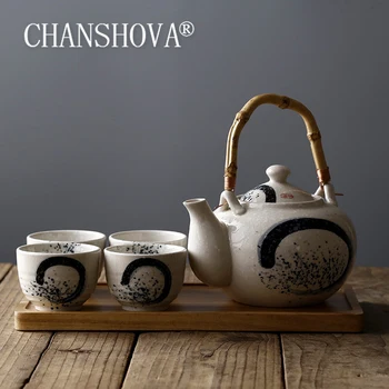 CHANSHOVA Veľká Kapacita 600-2000ml Tradičnej Čínskej retro Handpainted Keramická kanvica Chna porcelán, čaj sady H268