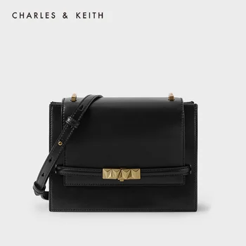 CHARLES＆KEITH Nový Príchod na Jar 2021 CK2-80270633Women je taška cez rameno s kovovou prackou v podpazuší taška módny dizajn zmysel