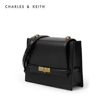 CHARLES＆KEITH Nový Príchod na Jar 2021 CK2-80270633Women je taška cez rameno s kovovou prackou v podpazuší taška módny dizajn zmysel