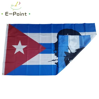 Che Guevara Kubánska Vlajka 2ft*3 ft (60*90 cm) 3 ft*5 ft (90*150 cm) Veľkosť Vianočné Dekorácie pre Domov Vlajky, Zástavy