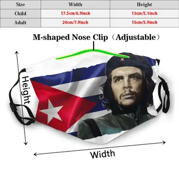 Che Guevara Zábavné Vytlačiť Opakovane Pm2.5 Filtra Masku Na Tvár Che Guevara Che Guevara El Comandante Kuba Kubánskej Revolúcie