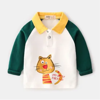 Chlapčenské Odevy Bavlna Batoľa Detský Baby Chlapci Oblečenie Krátky Rukáv Cartoon Topy Tričko