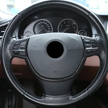 Chrome Auto Styling Volantu, Dekorácie, Nálepky, Výbava Pre BMW 5 Series F10 2011-Uhlíkových Vlákien Farby Interiérové Doplnky