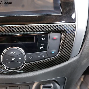 Chrome Auto Tabuli AC klimatizácia Prepínač Nastavte Kryt Výbava Styling Pre Nissan Terra 2018 2019