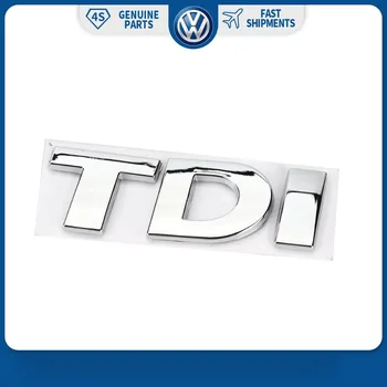 Chrome Zadné Veko Kufra Odznak Odtlačkový Znak TDI 3D Nálepka pre Volkswagen VW Golf Jetta Passat MK4 MK5 MK6 Škoda 7P6 853 675 A 739