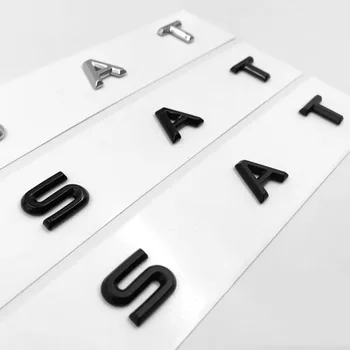 Chróm Matný Čierny Lesklý Čierny 3D Písma, Listy Znak pre PASSAT Auto Styling Refitting Stredného Kmeňa Logo Odznak Nálepka pre VW
