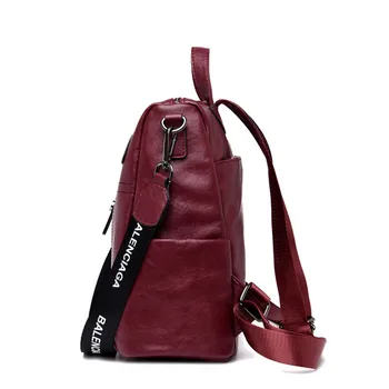 Chuwanglin Nové originálne kožené batoh dámskej módy školské batohy bežné cestovné tašky mochila ženské ženy taška C2019