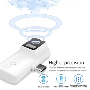 Chytrý Mobilný Telefón Teplomer OLED Displej Digitálne Domáce Prenosné Usb Teplomer Pre Apple Typ-c Android
