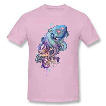 Chápadlá chobotnice Mužov Tričko Psychológia Bavlna Crewneck pánske T-shirts 3D Vytlačené Voľné T-Shirt Camiseta Vysokej Kvality