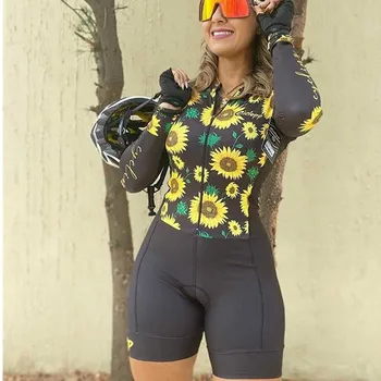 Ciclopp tím jumpsuit cyklistika dres lete žena s Dlhým rukávom telo skinsuit ropa ciclismo bicykli triatlon auta beží plavky